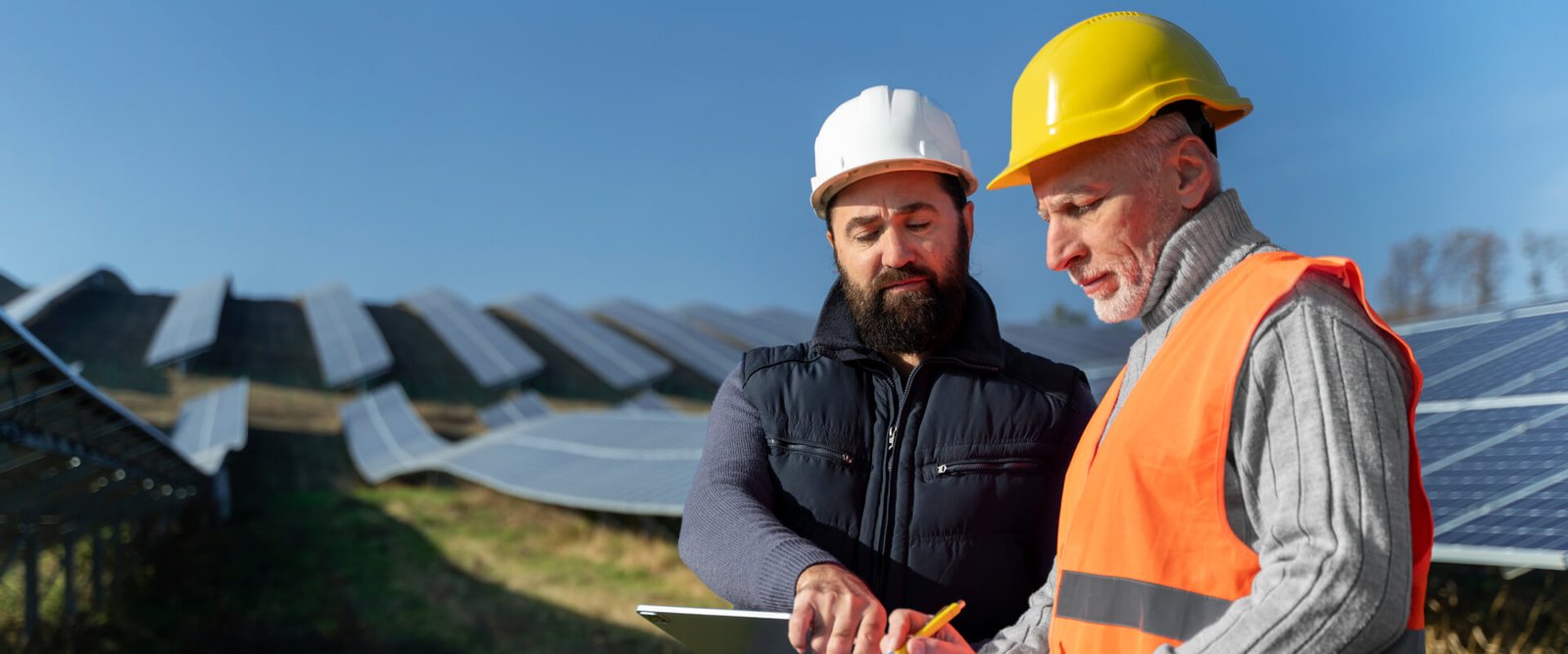 Pessoa analisando planos de energia solar